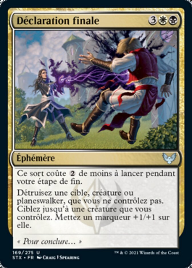 image Déclaration finale
