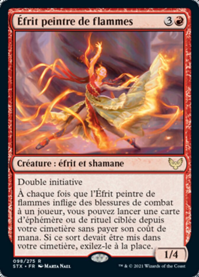 image Éfrit peintre de flammes