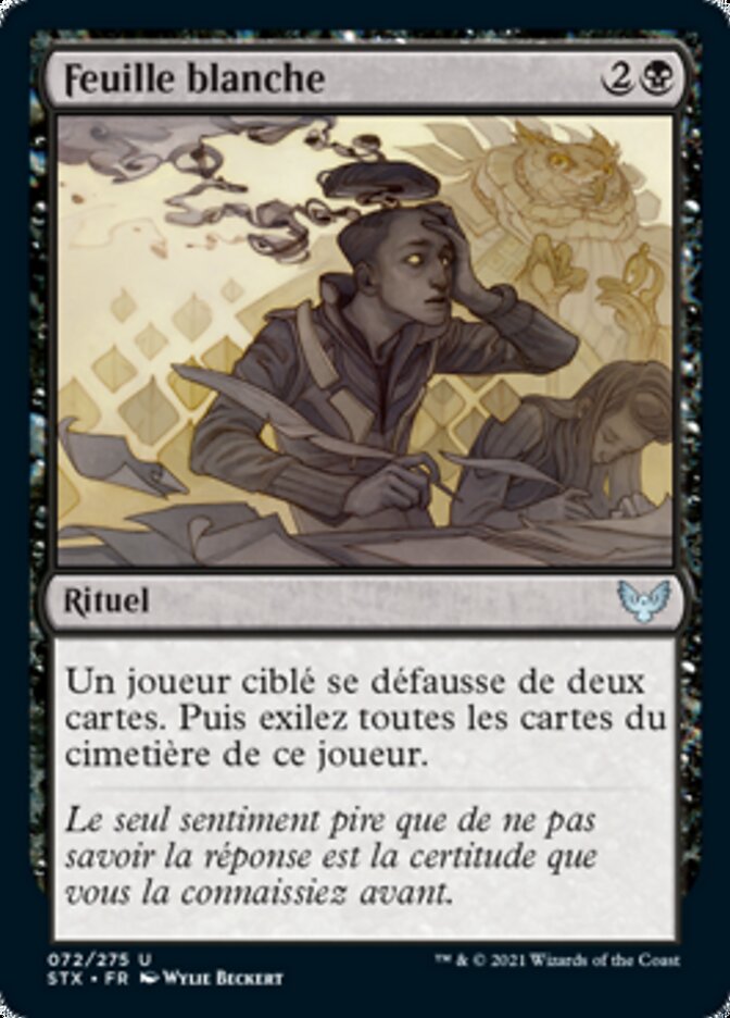 image Feuille blanche