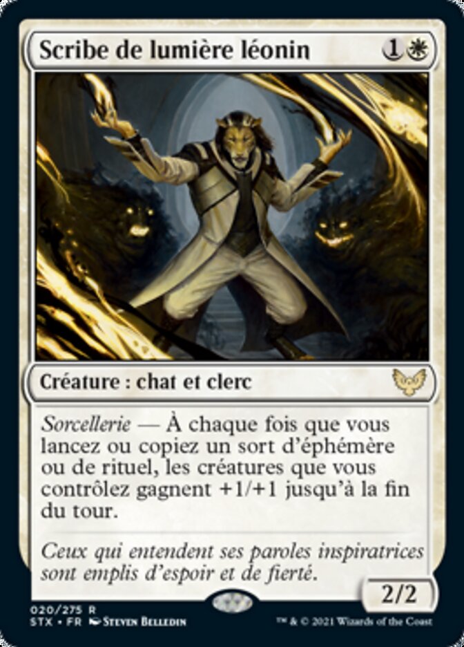 image Scribe de lumière léonin