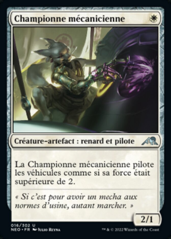 image Championne mécanicienne