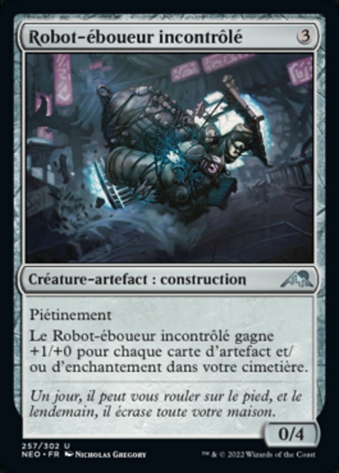 image Robot-éboueur incontrôlé