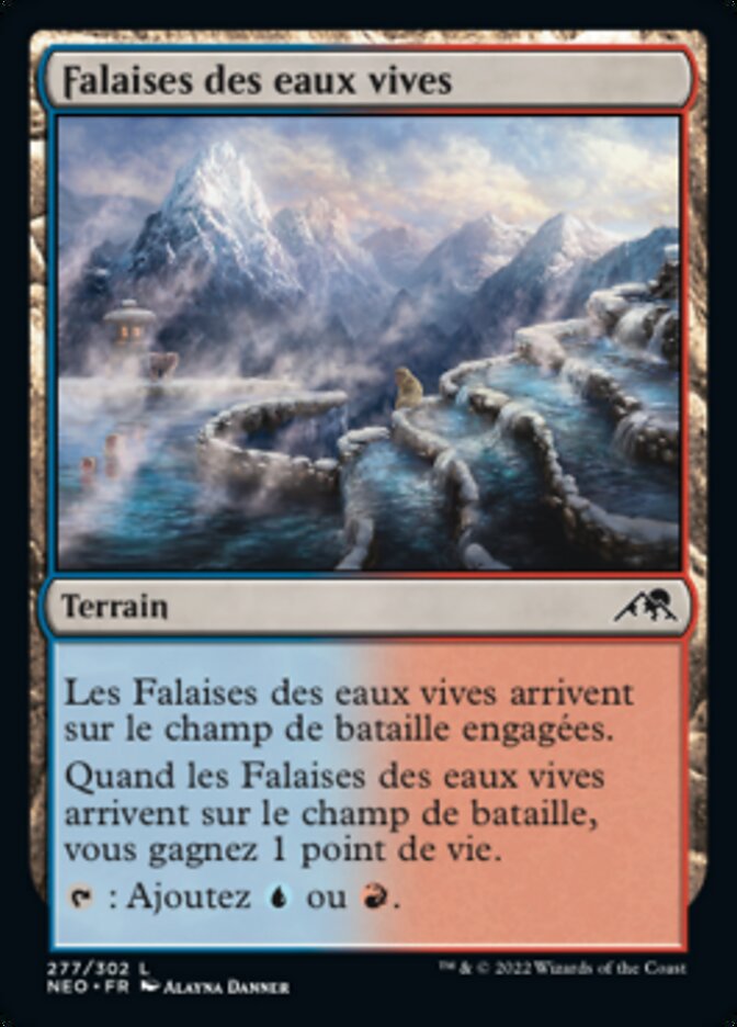 image Falaises des eaux vives