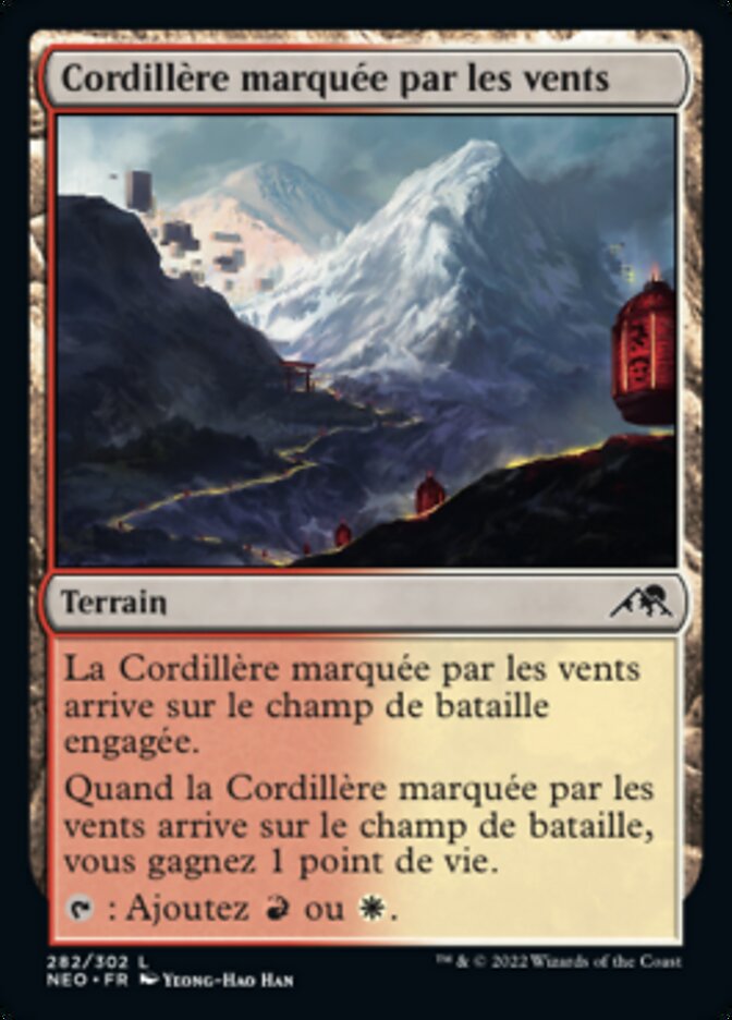 image Cordillère marquée par les vents