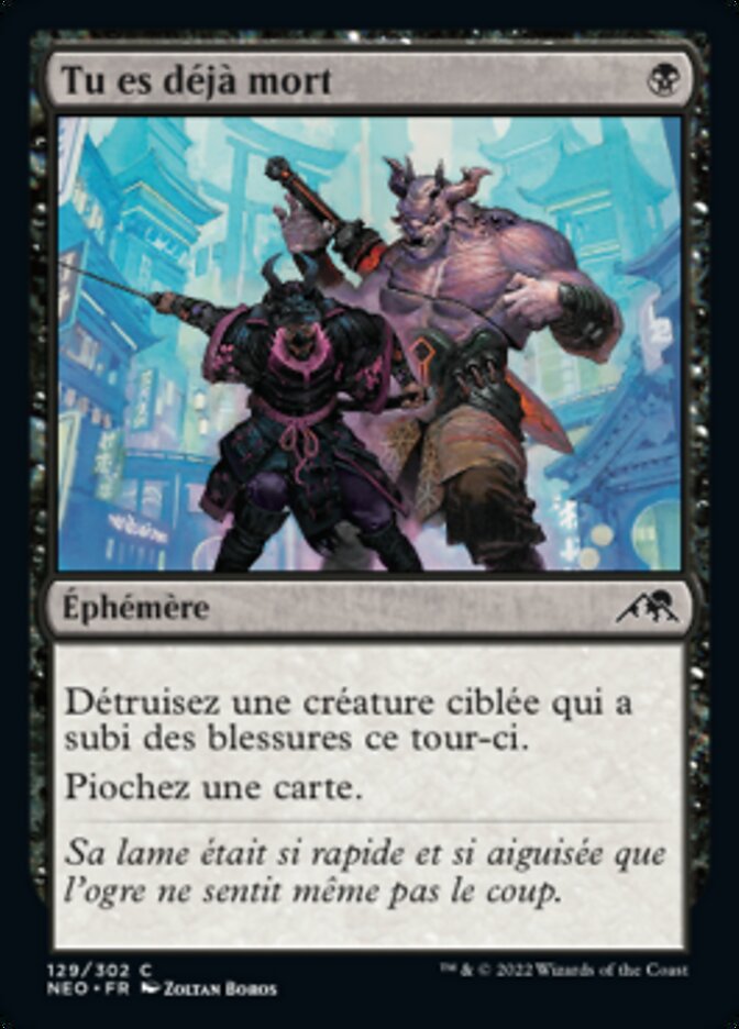 image Tu es déjà mort