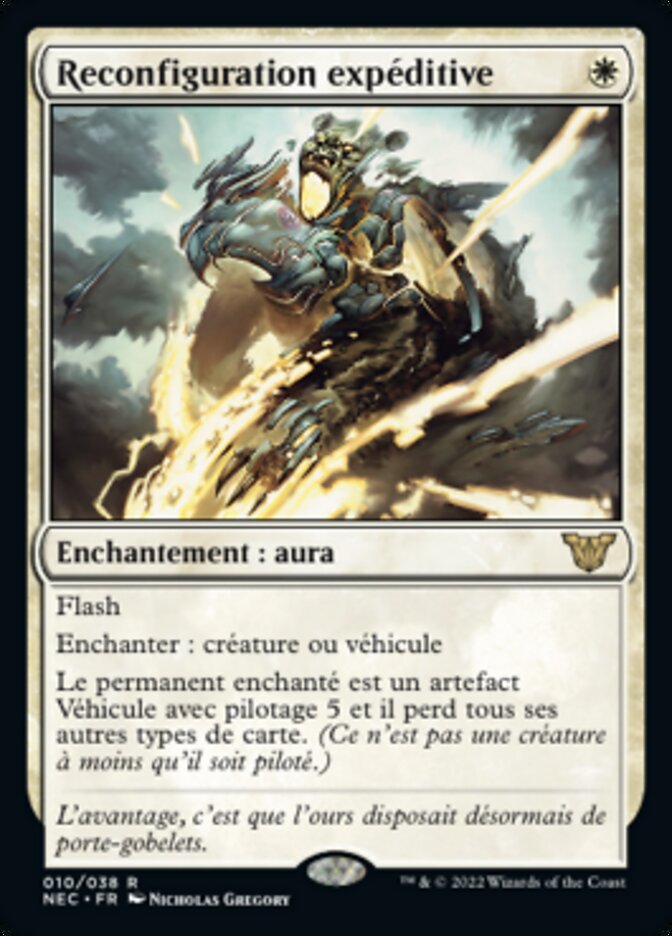 image Reconfiguration expéditive