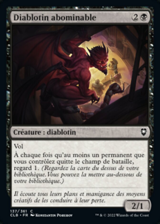 image Diablotin abominable
