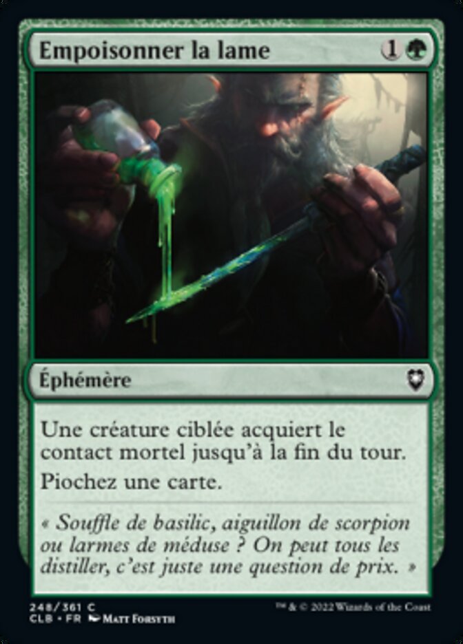 image Empoisonner la lame