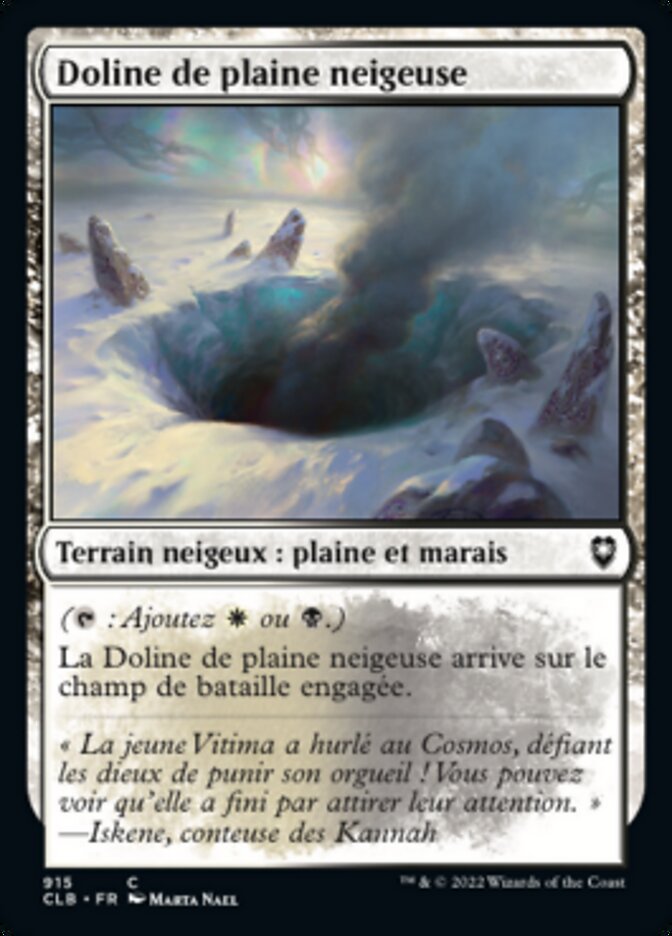image Doline de plaine neigeuse