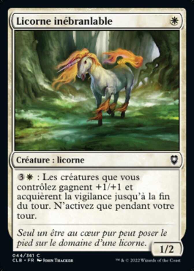 image Licorne inébranlable