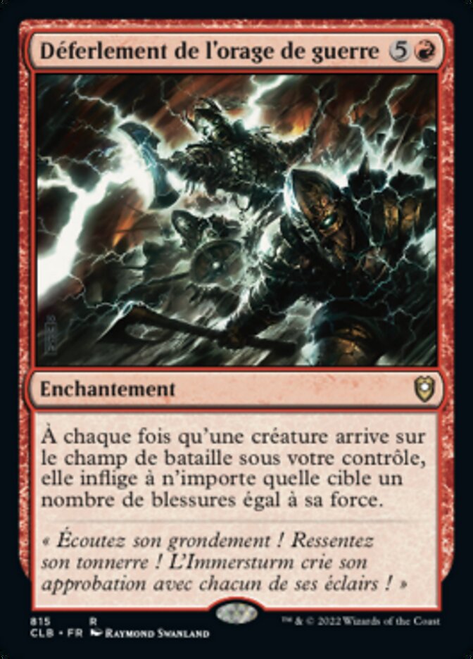 image Déferlement de l'orage de guerre