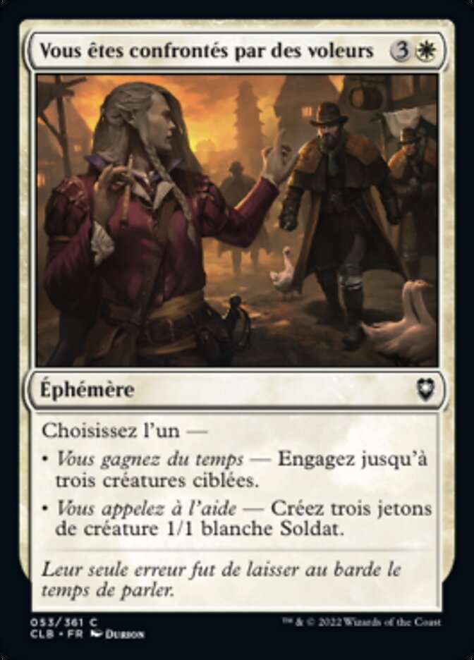 image Vous êtes confrontés par des voleurs