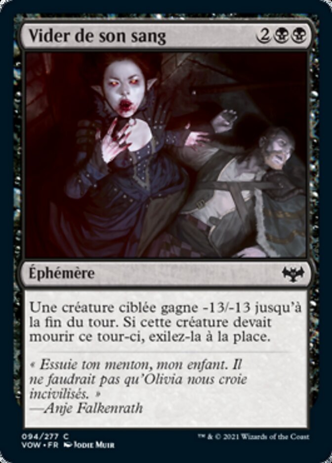 image Vider de son sang