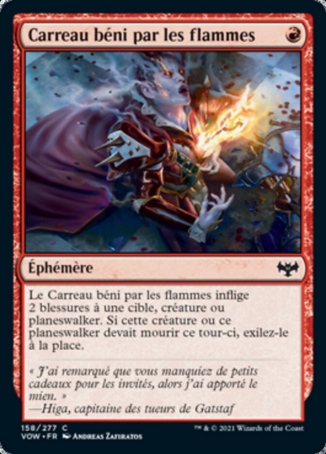 image Carreau béni par les flammes