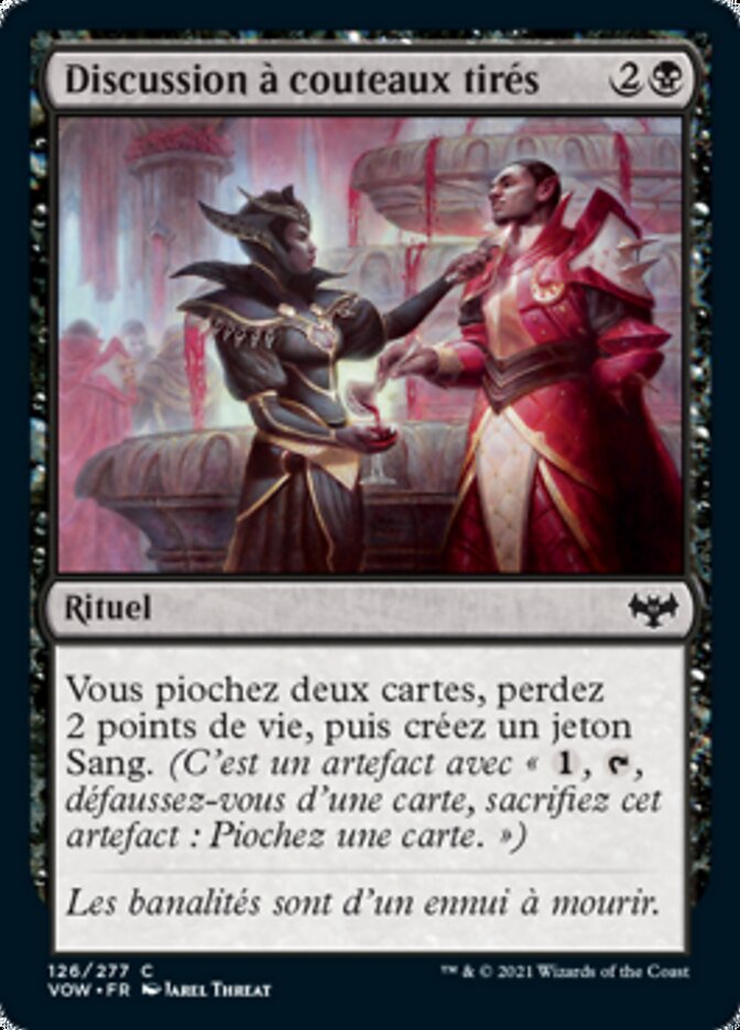 image Discussion à couteaux tirés