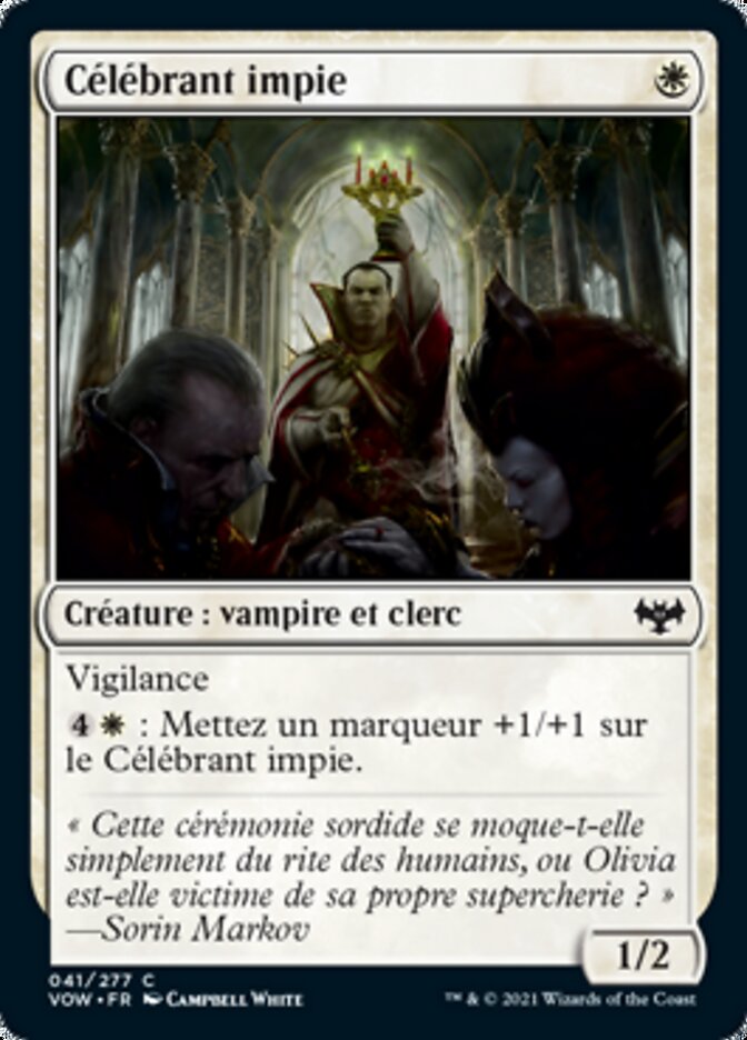 image Célébrant impie