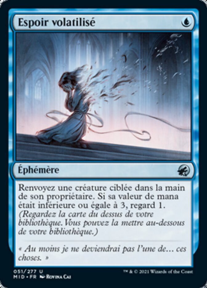 image Espoir volatilisé