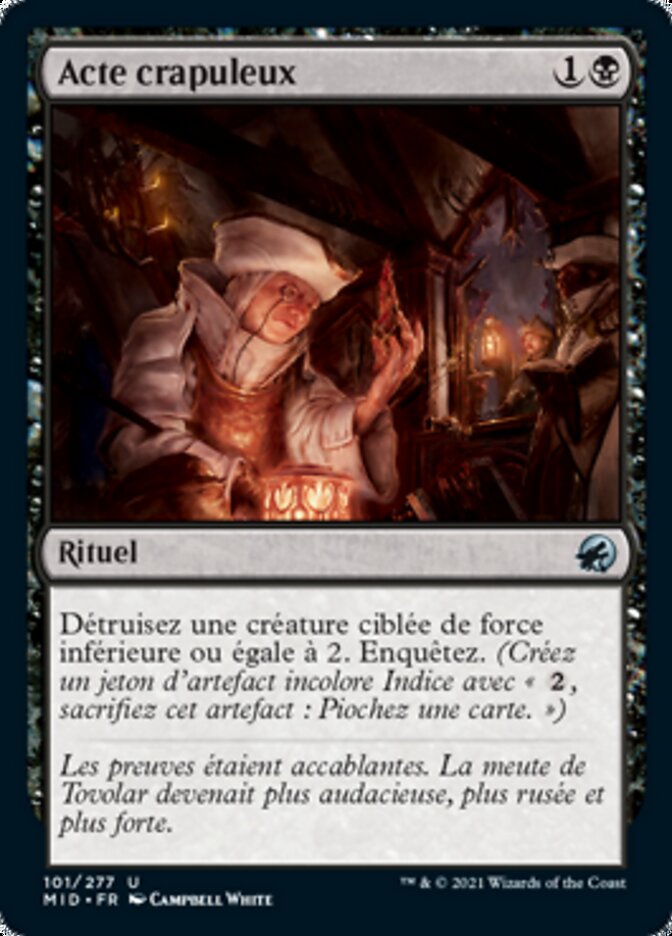 image Acte crapuleux