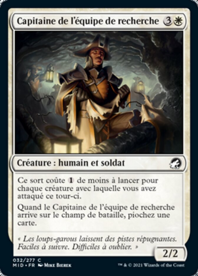 image Capitaine de l'équipe de recherche