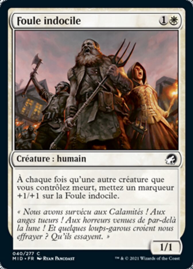 image Foule indocile