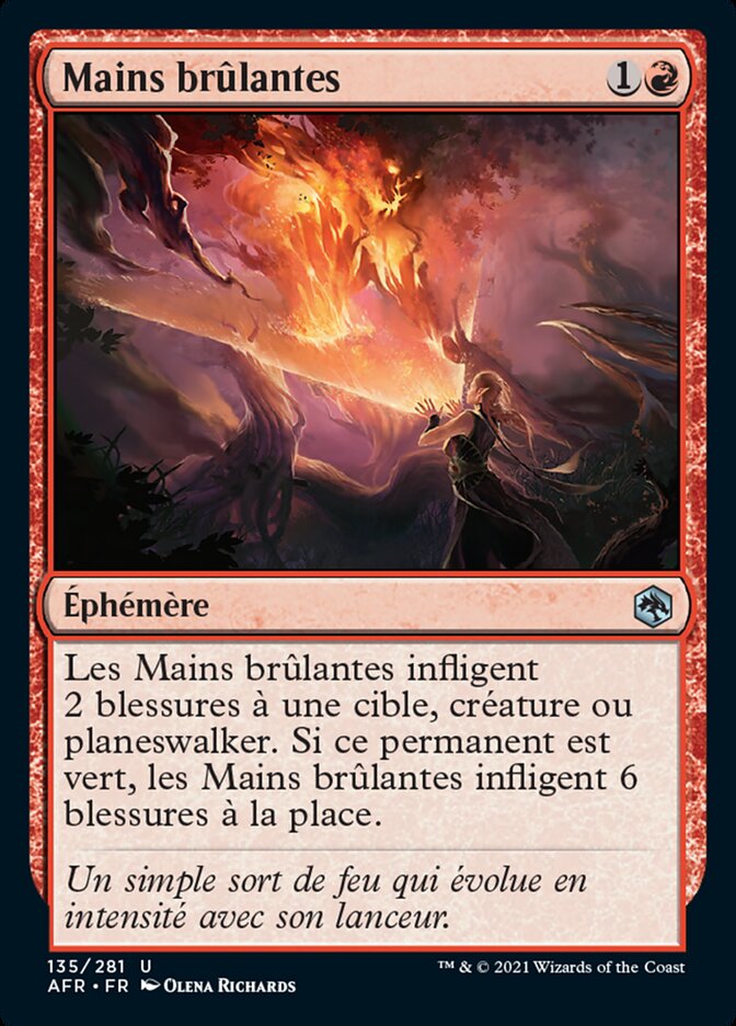 image Mains brûlantes