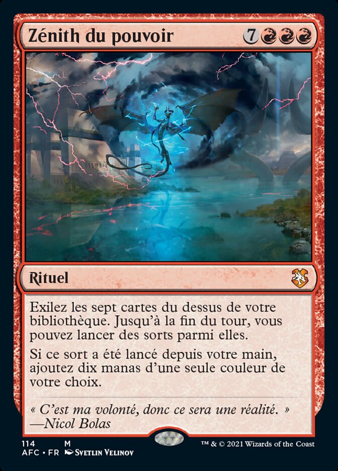 image Zénith du pouvoir