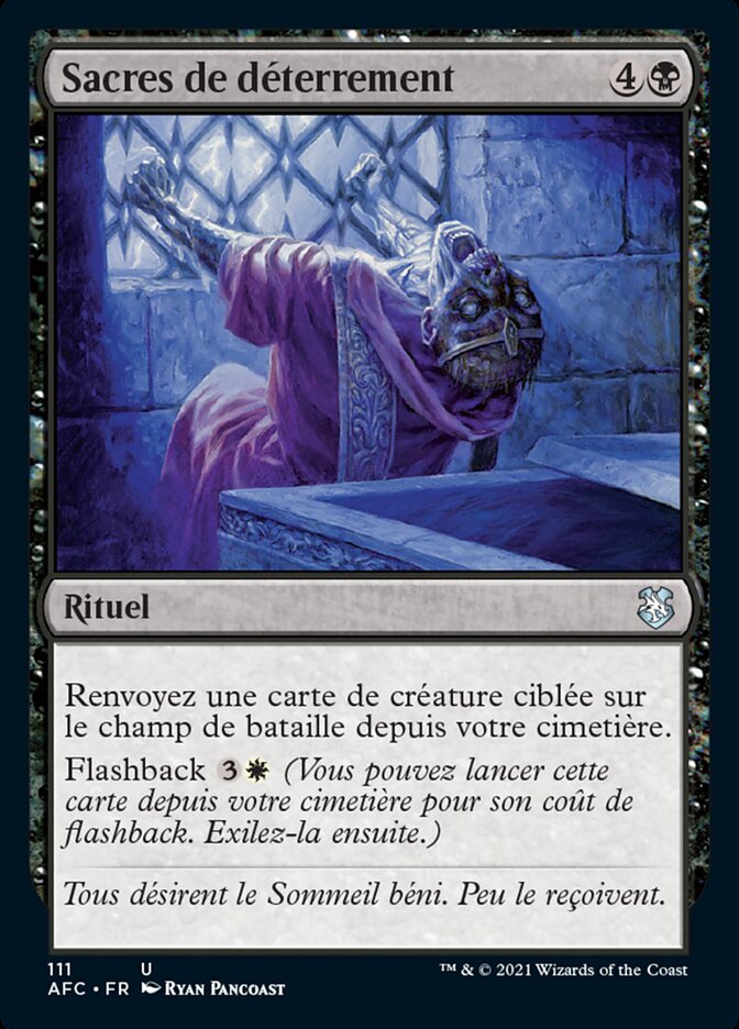 image Sacres de déterrement