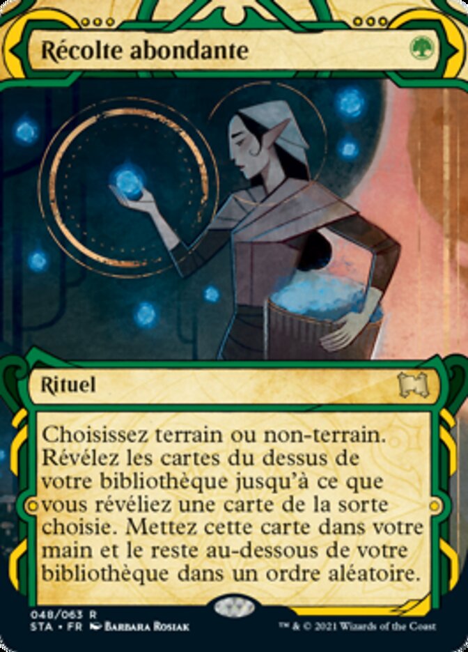 image Récolte abondante