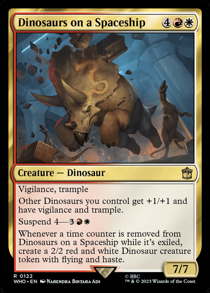 image Dinosaurs on a Spaceship