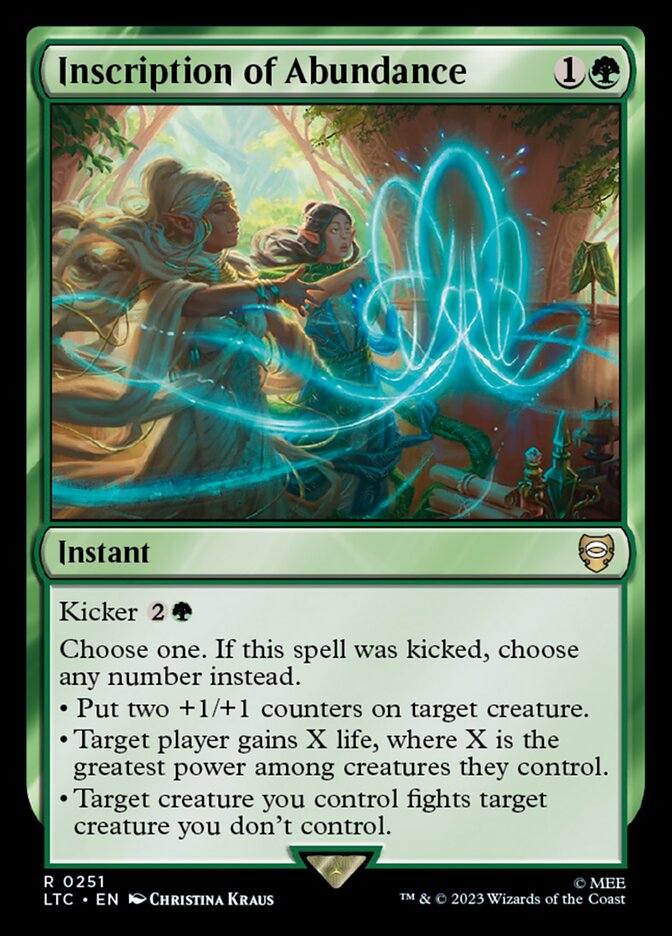 image Inscription of Abundance