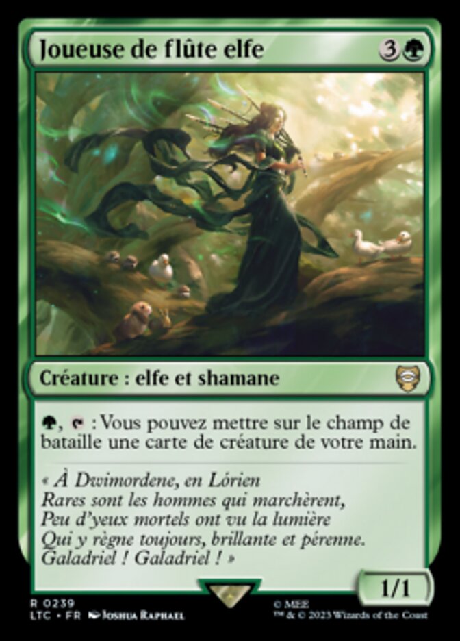 image Joueuse de flûte elfe