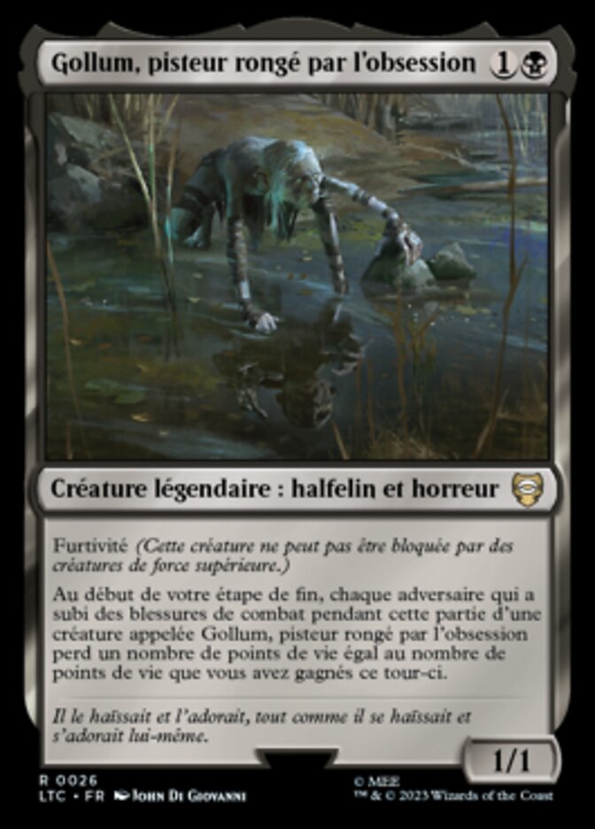 image Gollum, pisteur rongé par l'obsession