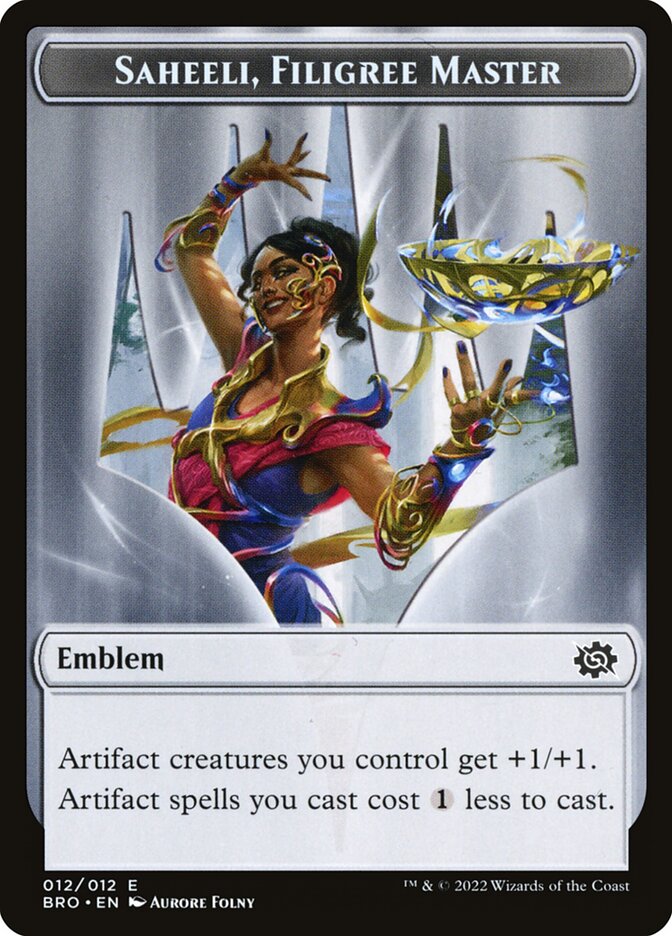 image Saheeli, Filigree Master Emblem