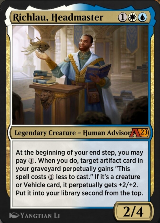 image Richlau, Headmaster