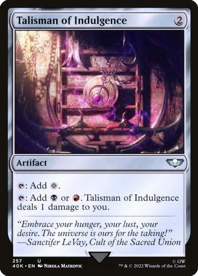 image Talisman of Indulgence