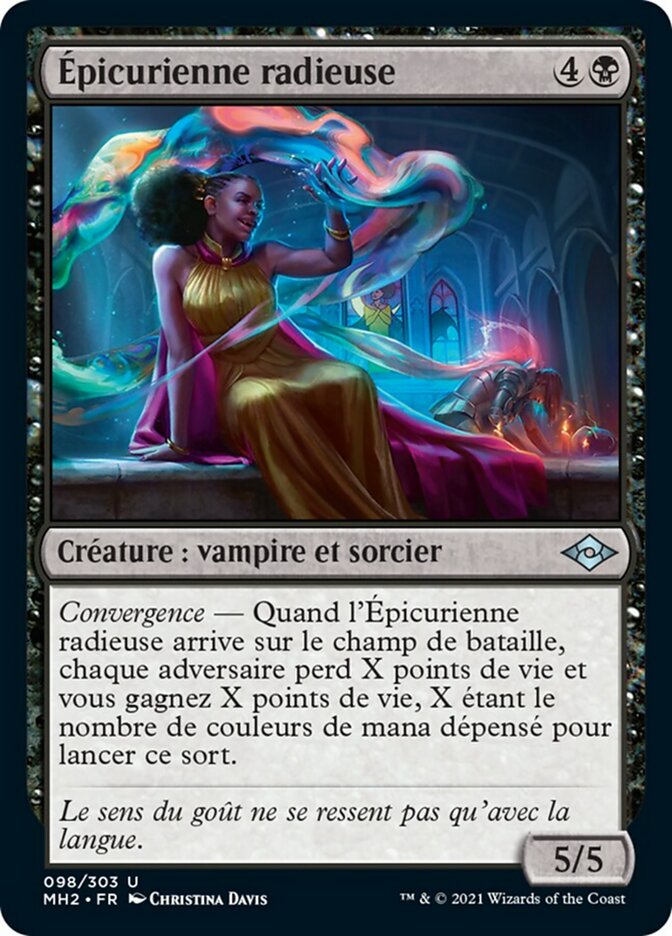 image Épicurienne radieuse