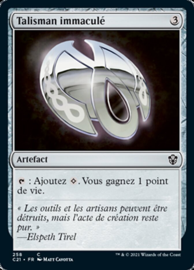 image Talisman immaculé