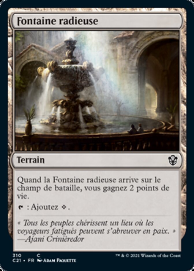 image Fontaine radieuse