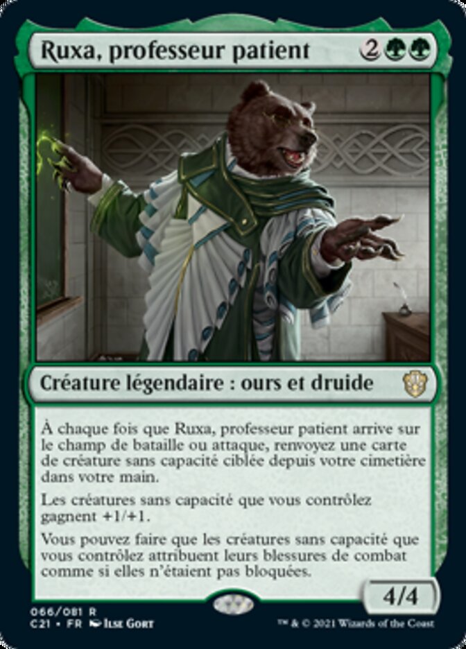 image Ruxa, professeur patient
