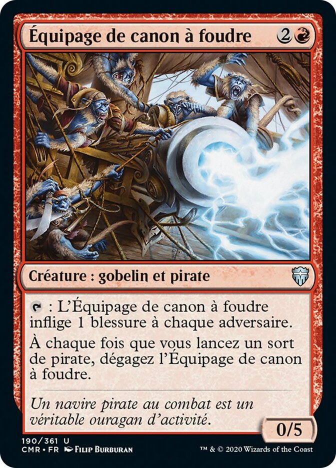 image Équipage de canon à foudre