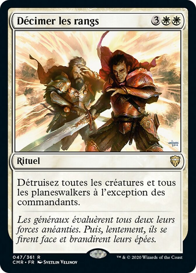 image Décimer les rangs