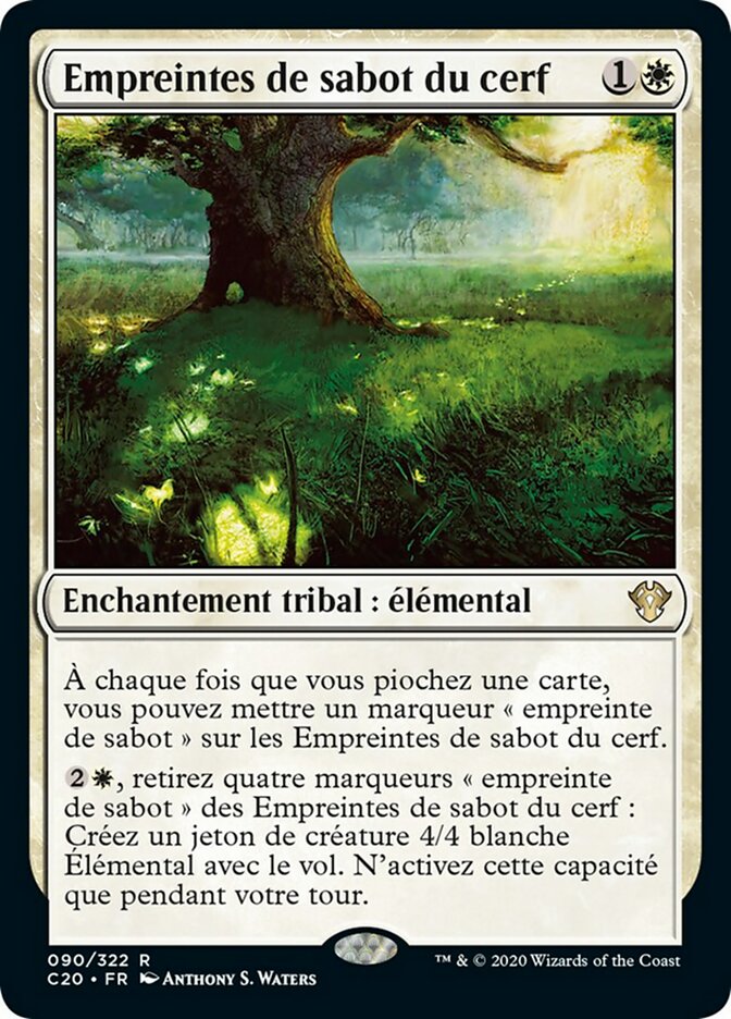 image Empreintes de sabot du cerf