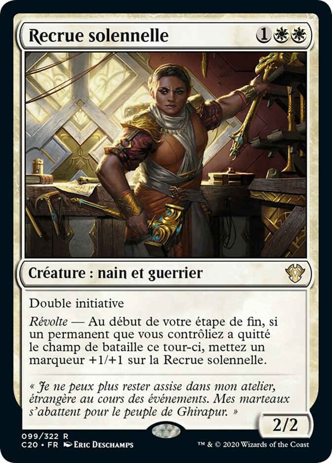 image Recrue solennelle