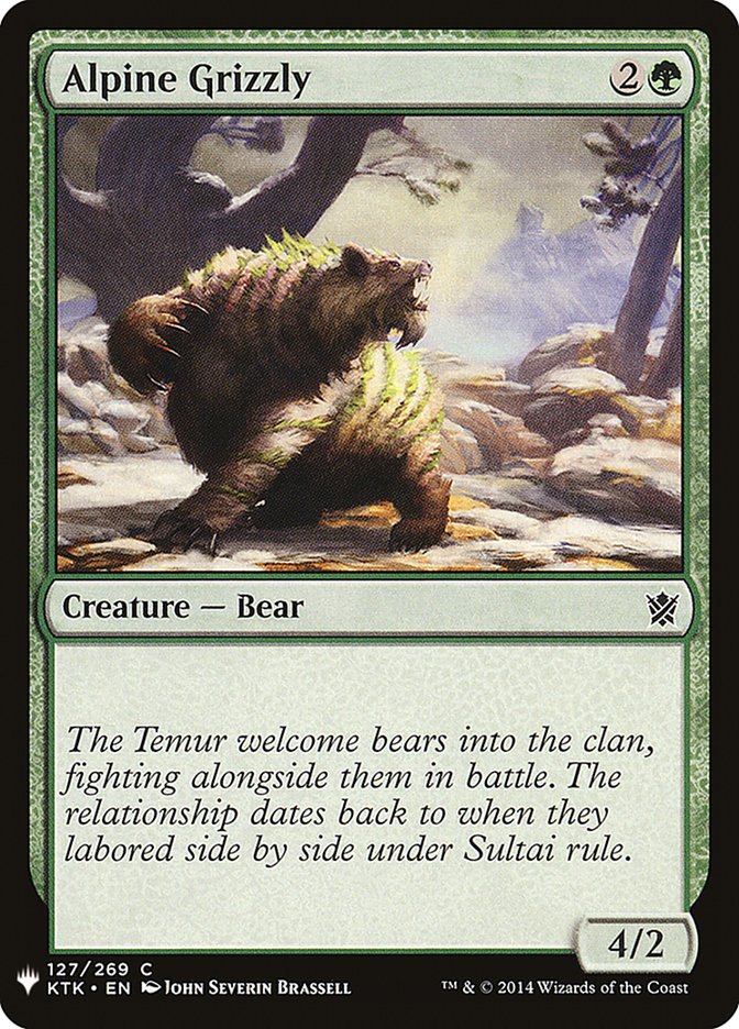 image Alpine Grizzly