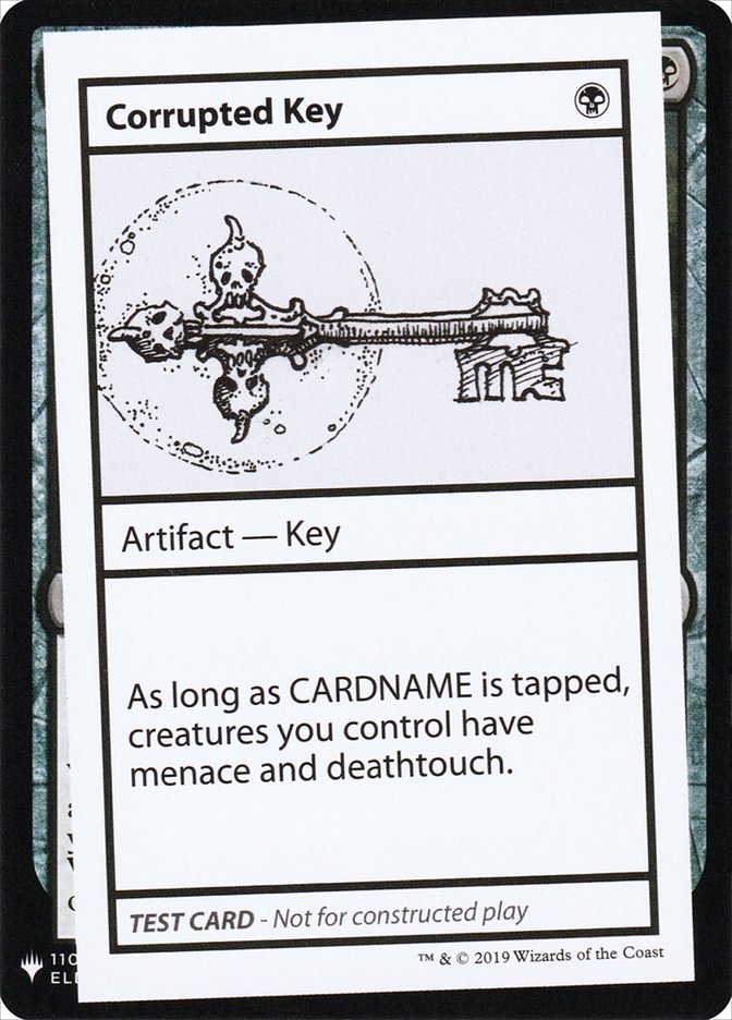 image Corrupted Key