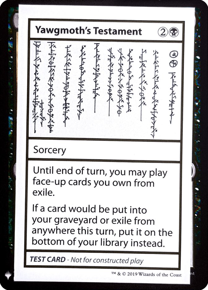 image Yawgmoth's Testament