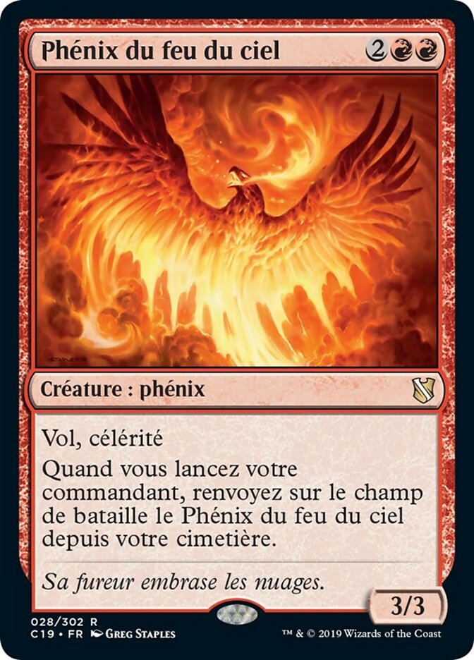 image Phénix du feu du ciel