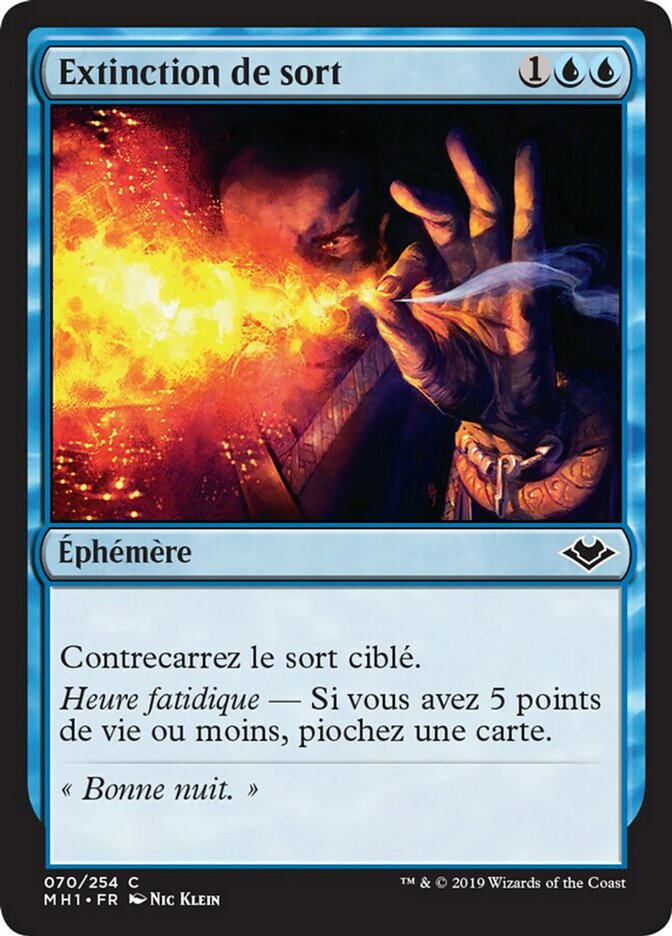 image Extinction de sort