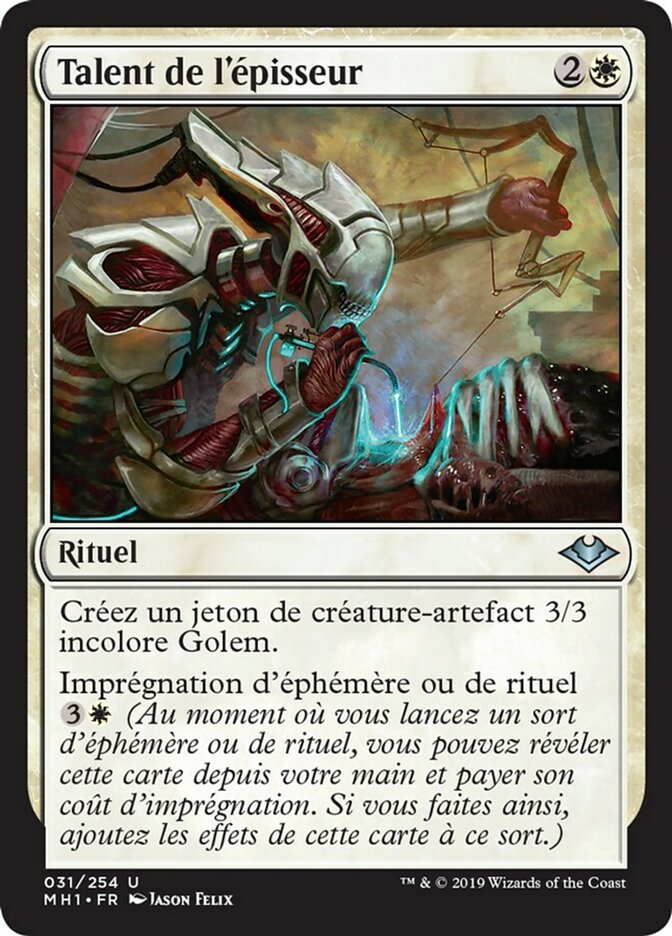 image Talent de l'épisseur