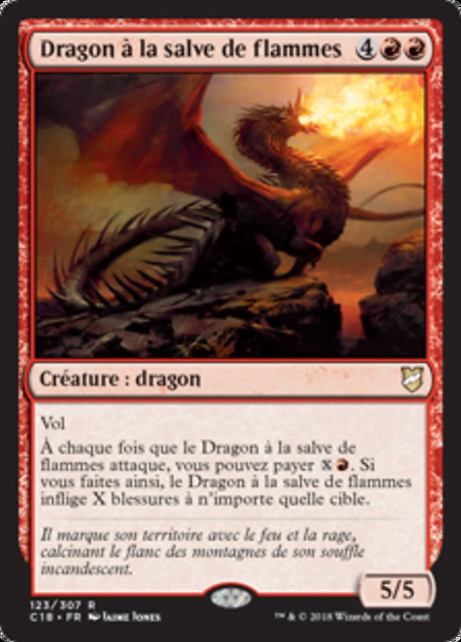 image Dragon à la salve de flammes